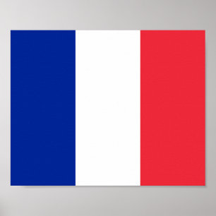 Franse vlag poster