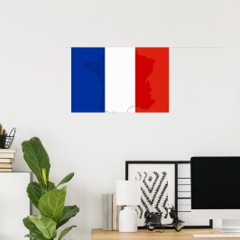 Franse vlag poster