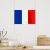 Franse vlag poster (Keuken)