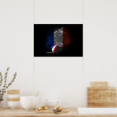 Franse vlag poster (Keuken)