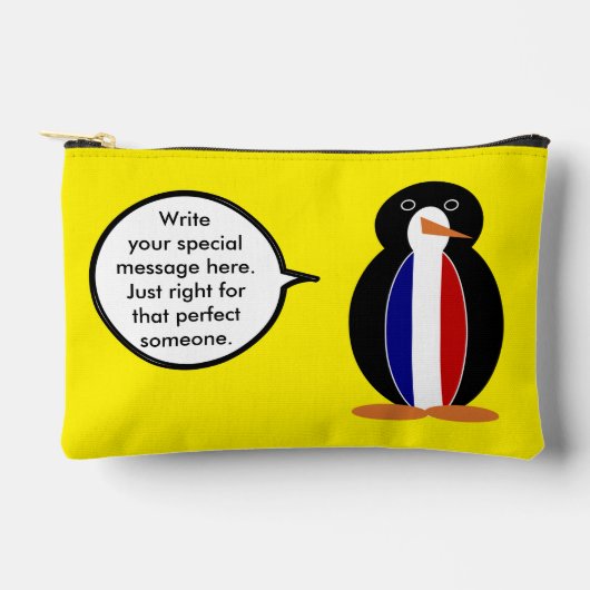Franse vlag praten Ms Penguin gepersonaliseerd Etui (Voorkant)