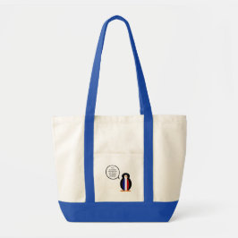 Franse vlag praten Ms Penguin gepersonaliseerd Tote Bag