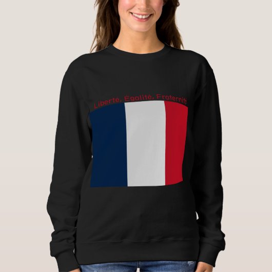 Franse vlag raamfolie trui (Voorkant)