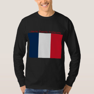 Franse vlag raamsticker t-shirt