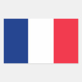 Franse vlag rechthoekige sticker (Voorkant)