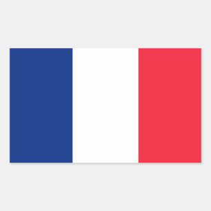 Franse vlag rechthoekige sticker