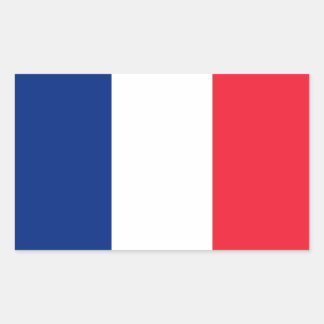 Franse vlag rechthoekige sticker