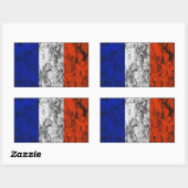 franse vlag rechthoekige sticker (Vel)
