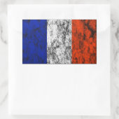 franse vlag rechthoekige sticker (Tas)