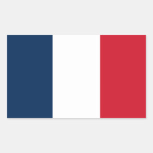 Franse vlag rechthoekige sticker