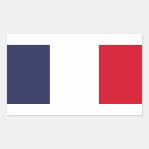 Franse vlag rechthoekige sticker