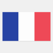 Franse vlag rechthoekige sticker (Voorkant)