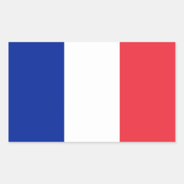 Franse vlag rechthoekige sticker