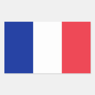 Franse vlag rechthoekige sticker