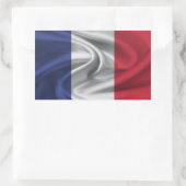 Franse vlag rechthoekige sticker (Tas)