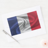Franse vlag rechthoekige sticker (Envelop)