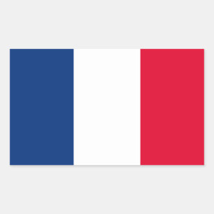 Franse vlag rechthoekige sticker