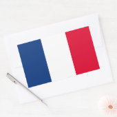 Franse vlag rechthoekige sticker (Envelop)