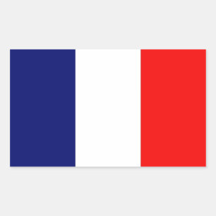 Franse vlag rechthoekige sticker