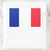 Franse vlag rechthoekige sticker (Tas)