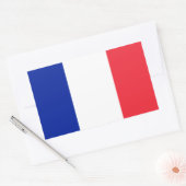 Franse vlag rechthoekige sticker (Envelop)