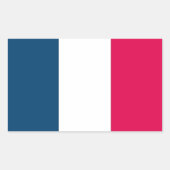 Franse vlag rechthoekige sticker (Voorkant)