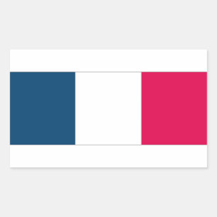 Franse vlag rechthoekige sticker