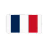 Franse vlag Retouradreslabel Etiket (Voorkant)