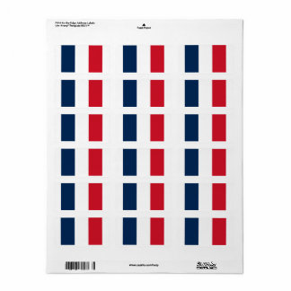 Franse vlag Retouradreslabel Etiket