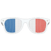 Franse vlag retro zonnebril (Voorkant)