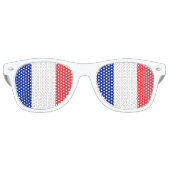 Franse vlag retro zonnebril (Voorkant)