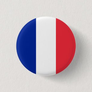 Franse vlag ronde button 3,2 cm