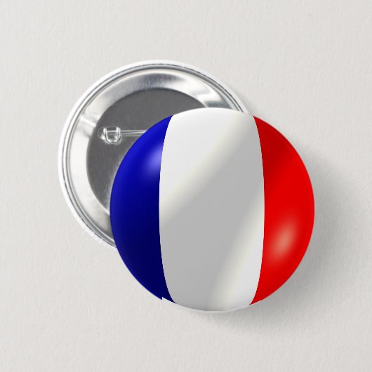 Franse vlag ronde button 5,7 cm (Voorkant /achterkant)