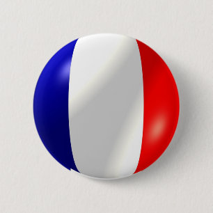 Franse vlag ronde button 5,7 cm