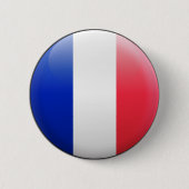 Franse vlag ronde button 5,7 cm (Voorkant)