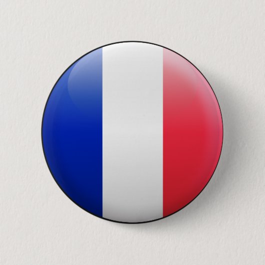 Franse vlag ronde button 5,7 cm (Voorkant)