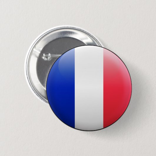 Franse vlag ronde button 5,7 cm (Voorkant /achterkant)