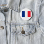Franse vlag ronde button 5,7 cm (In situ)