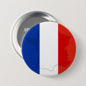 Franse vlag ronde button 7,6 cm (Voorkant /achterkant)