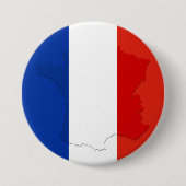 Franse vlag ronde button 7,6 cm (Voorkant)