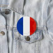 Franse vlag ronde button 7,6 cm (In situ)