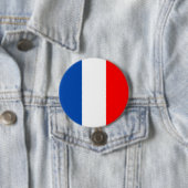 Franse vlag ronde button 7,6 cm (In situ)