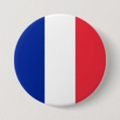 Franse vlag ronde button 7,6 cm (Voorkant)