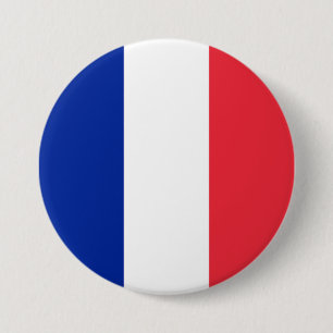 Franse vlag ronde button 7,6 cm