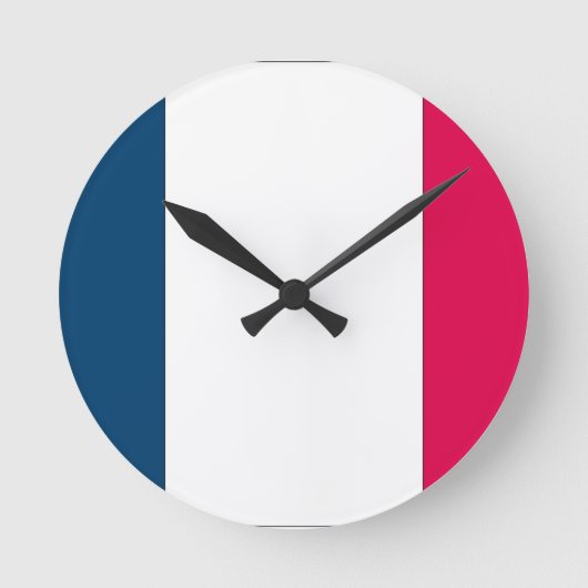 Franse vlag ronde klok (Voorkant)