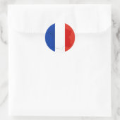 Franse vlag ronde sticker (Tas)