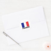 Franse vlag ronde sticker (Envelop)
