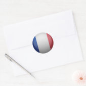 Franse vlag ronde sticker (Envelop)