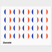 franse vlag ronde sticker (Vel)