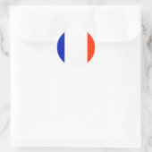 franse vlag ronde sticker (Tas)